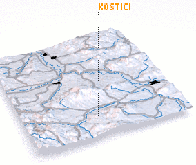 3d view of Kostići