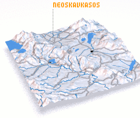 3d view of Néos Kávkasos