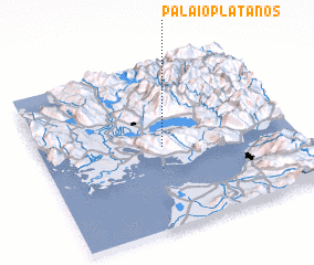 3d view of Palaioplátanos