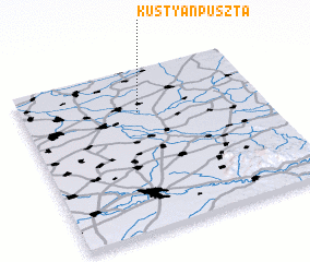 3d view of Kustyánpuszta