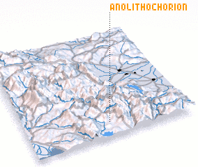 3d view of Áno Lithochórion