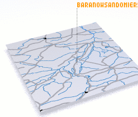 3d view of Baranów Sandomierski