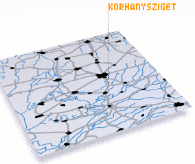 3d view of Korhánysziget