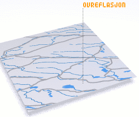 3d view of Övre Flåsjön