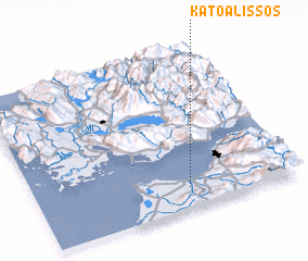 3d view of Káto Alissós