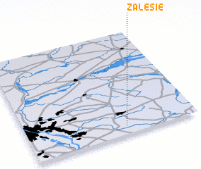 3d view of Zalesie