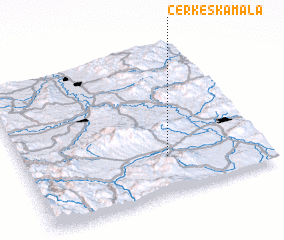 3d view of Čerkeška Mala