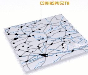 3d view of Csókáspuszta