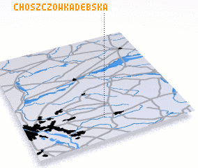 3d view of Choszczówka Dębska