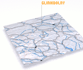 3d view of Glinik Dolny