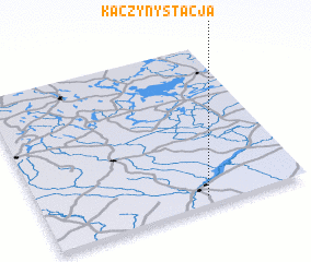 3d view of Kaczyny Stacja