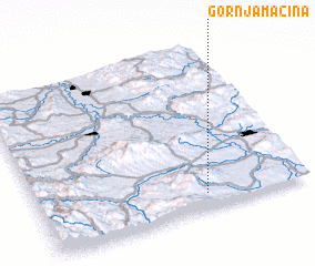 3d view of Gornja Mačina