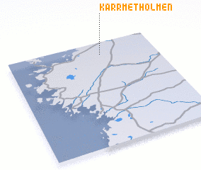 3d view of Kärrmetholmen