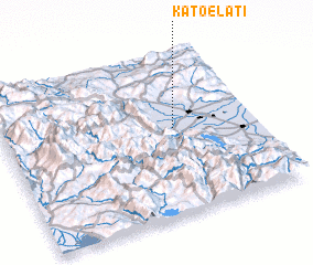 3d view of Káto Eláti