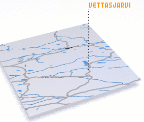 3d view of Vettasjärvi