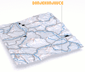 3d view of Donje Konjuvce