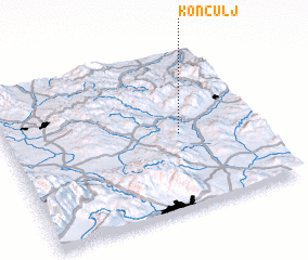 3d view of Končulj