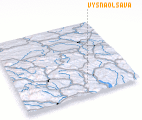 3d view of Vyšná Olšava