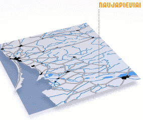 3d view of Naujapieviai