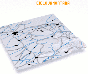 3d view of Ciclova-Montană