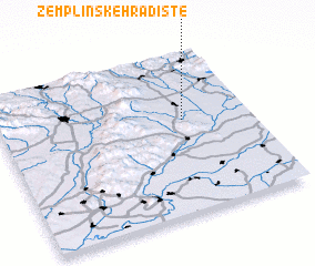 3d view of Zemplínske Hradište