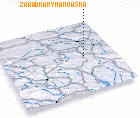 3d view of Zawadka Rymanowska