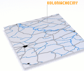 3d view of Kolonia Chęciny