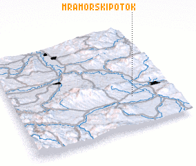 3d view of Mramorski Potok