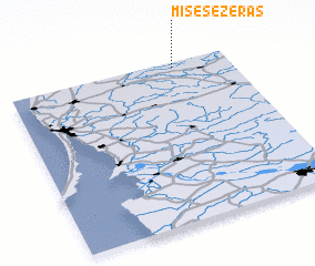 3d view of Mišės Ežeras
