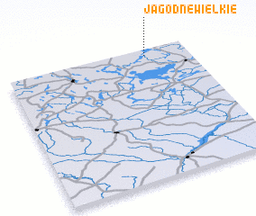 3d view of Jagodne Wielkie