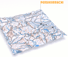 3d view of Perdikorráchi