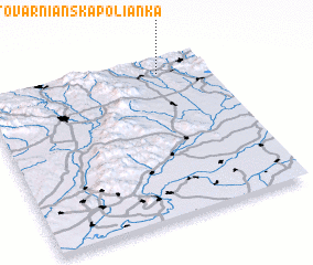 3d view of Tovarnianska Polianka