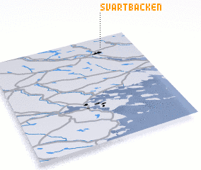 3d view of Svartbäcken