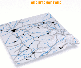 3d view of Oraviţa Montană