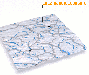 3d view of Łączki Jagiellońskie