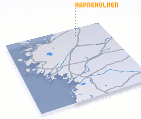 3d view of Hapneholmen