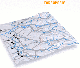 3d view of Cârşa Roşie