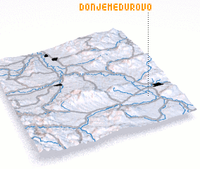 3d view of Donje Međurovo