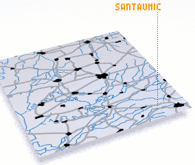 3d view of Santău Mic