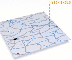 3d view of Wysokie Koło