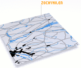 3d view of Żochy Milen