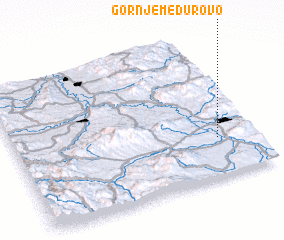 3d view of Gornje Međurovo