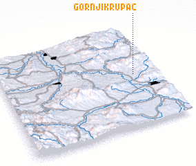 3d view of Gornji Krupac