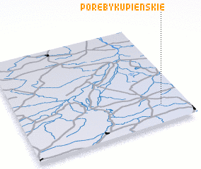 3d view of Poręby Kupieńskie