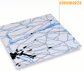 3d view of Górki Borze