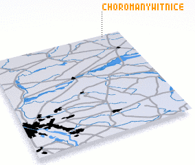 3d view of Choromany Witnice