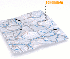 3d view of Soko Banja