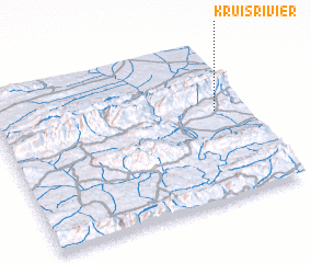 3d view of Kruisrivier