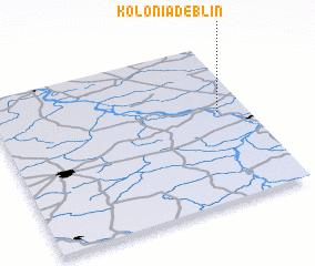 3d view of Kolonia Dęblin