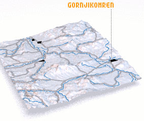 3d view of Gornji Komren